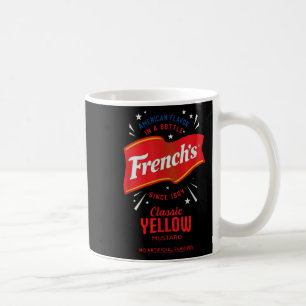 Caneca De Café Francês Clique em Rótulo de Mostarda Amarela Foodi