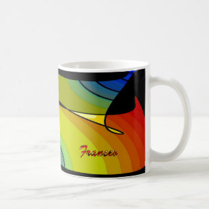 Caneca de café Frances cor completa