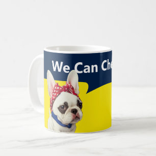 Caneca De Café Francês Engraçado Podemos Mastigar