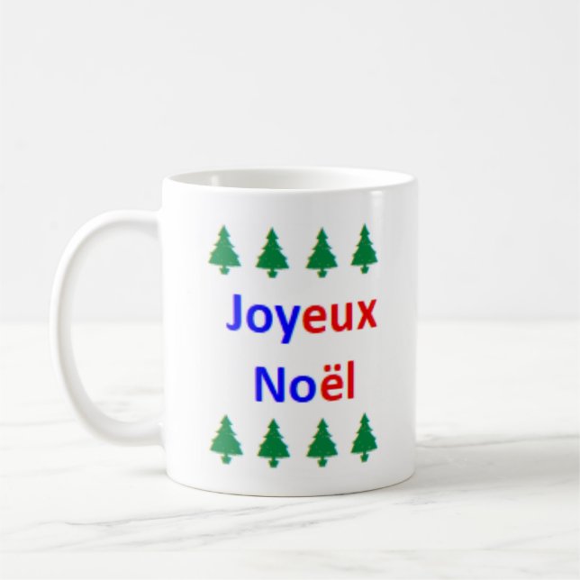 Caneca De Café francês joyeux noel (Esquerda)