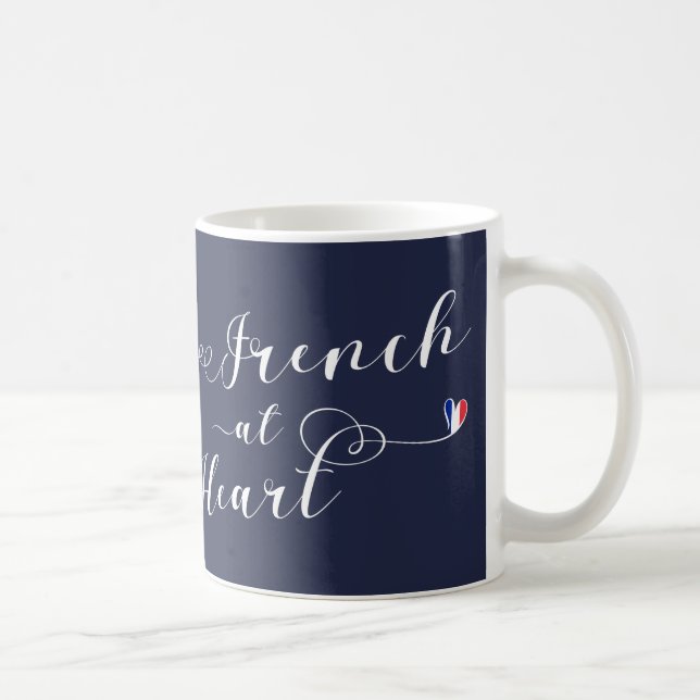 Caneca De Café Francês No Heart Mug, França (Direita)