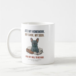 Caneca De Café Francesinha engraçadinha comeu meu sapato e minha