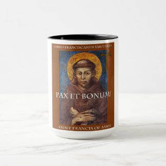 Caneca de café Franciscan do Pax e do Bonum