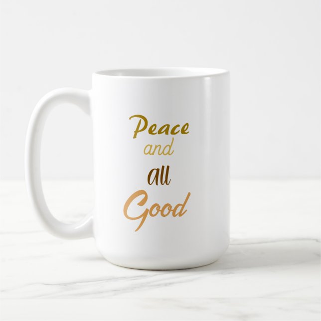 Caneca De Café Franciscan Peace and All Good Coffee Mug (Esquerda)