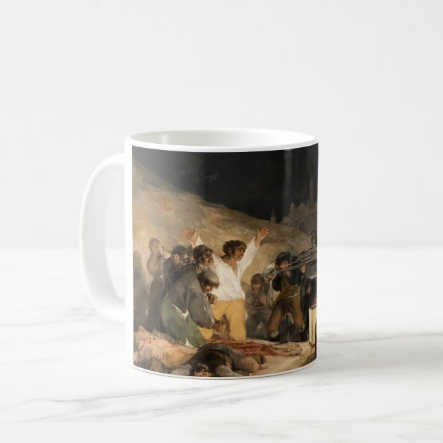 Caneca De Café Francisco Goya, O Terceiro de maio de 1808 (Frente Esquerda)