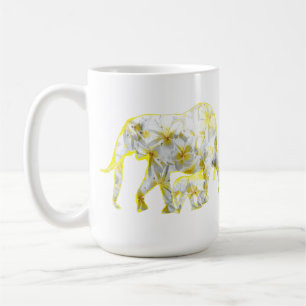 Caneca De Café Frangipani Elephants, Café Mug