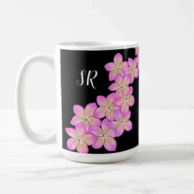 Caneca De Café Frangipani Personalizado (Esquerda)