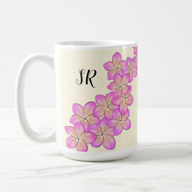 Caneca De Café Frangipani Personalizado (Esquerda)