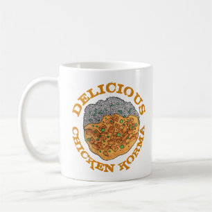 Caneca De Café Frango Alcorma Comida Índia Delicioso Cuisine