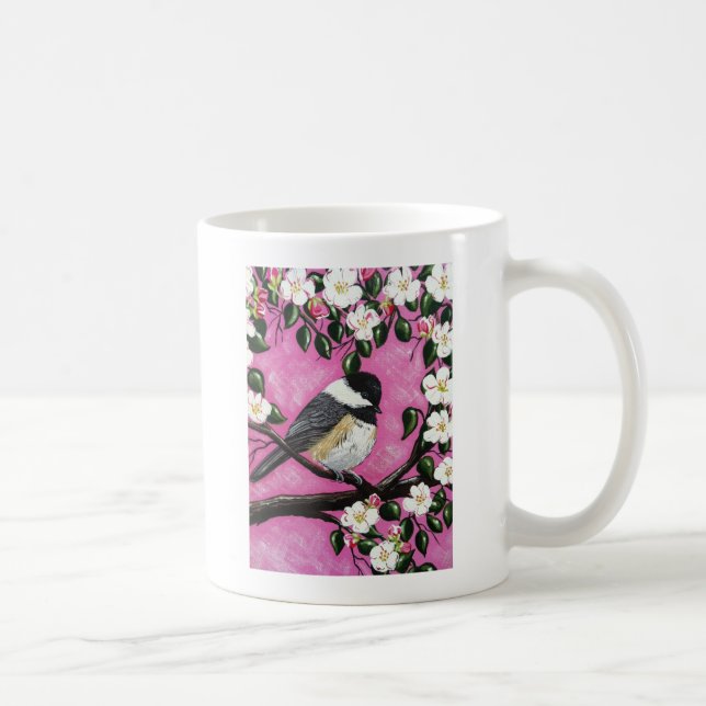 Caneca De Café Frango boné Preto (Direita)
