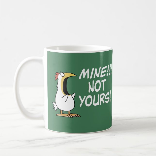 Caneca De Café Frango Boynton Meu Não Seu (Esquerda)