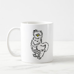 Caneca De Café Frango Branco Silkie Coffee Mug
