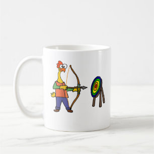 Caneca De Café Frango de Borracha Engraçado Tiro com Arco Beisebo