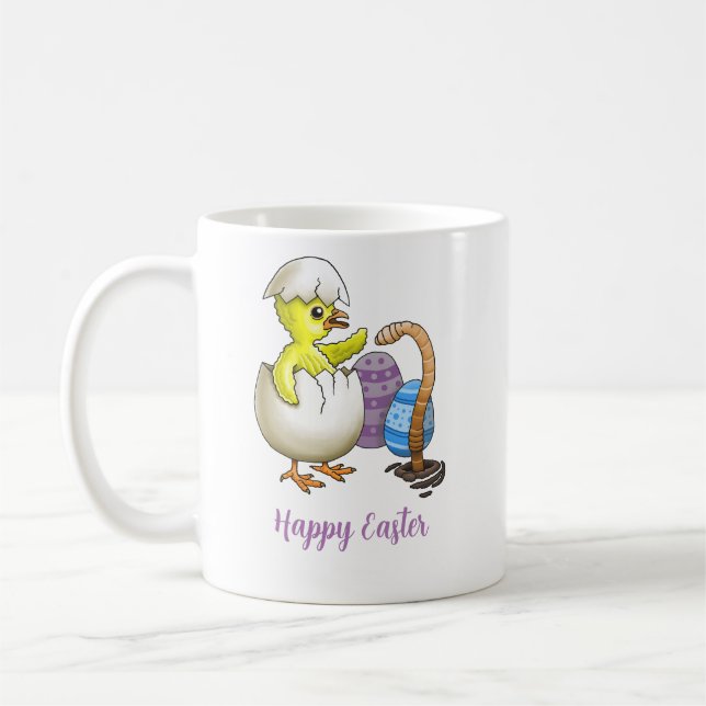 Caneca De Café Frango de Páscoa Eclodido (Esquerda)
