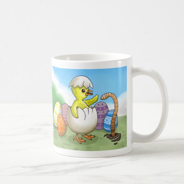 Caneca De Café Frango de Páscoa recém-nascido (Direita)