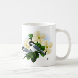 Caneca De Café Frango e Flor Dogwood