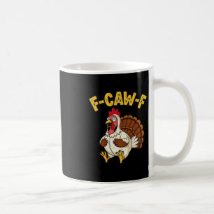 Caneca De Café Frango engraçado de Ação de Graças Peru Humor F-ca