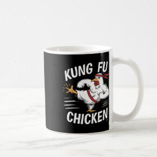 Caneca De Café Frango Kung Fu Engraçado Karate Galo Mulheres Home