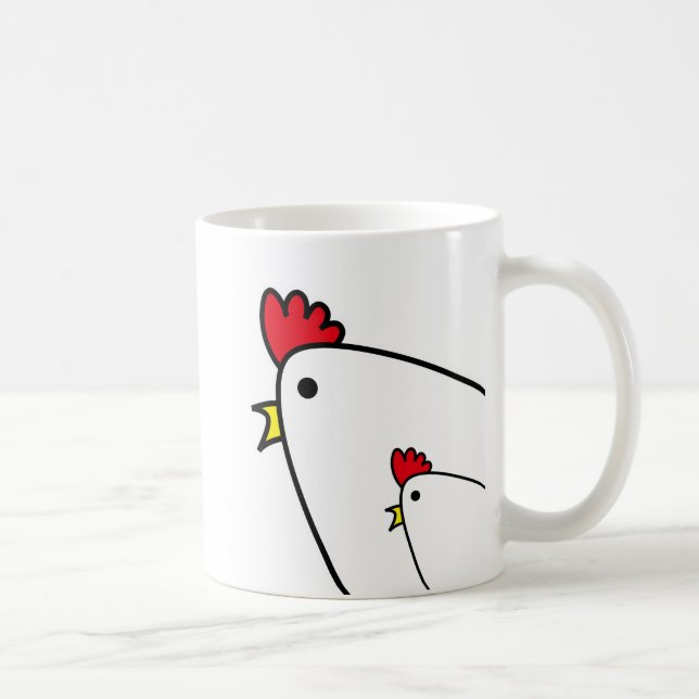 Caneca De Café Frangos (Direita)