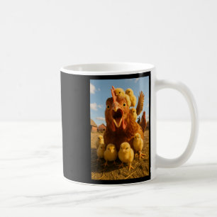 Caneca De Café Frangos Engraçados Para Homens Mulheres