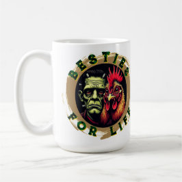 Caneca De Café "Frank & Earl Besties" Chessy Chicken Selfies