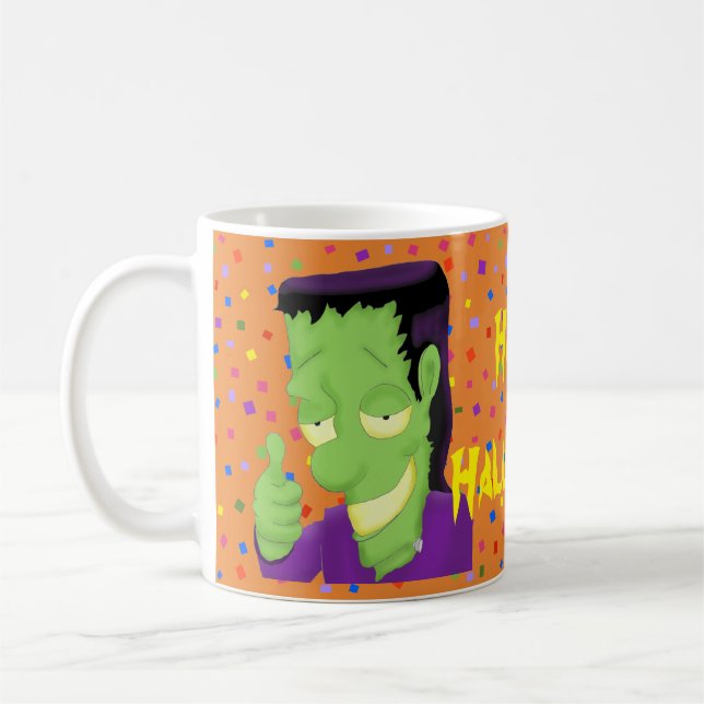 Caneca De Café Frankencool Halloween Mug (Esquerda)