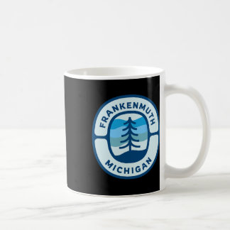 Caneca De Café Frankenmuth Michigan Mi Retro Winter Forest Souven