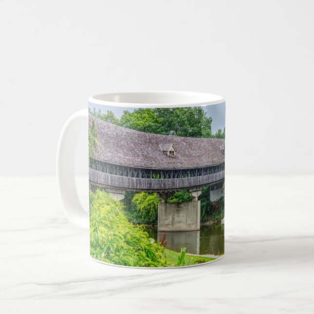 Caneca De Café Frankenmuths Coberto Pela Ponte Coffee Mug (Frente Esquerda)