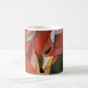 Caneca De Café Franz Marc Famous Pintando As Raposas