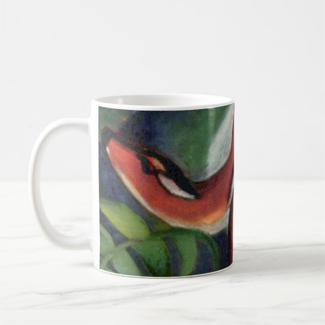 Caneca De Café Franz Marc Red Deer Famoso Pintura Animal (Esquerda)