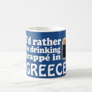 Caneca De Café Frappé na piscina