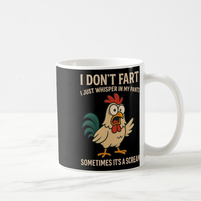 Caneca De Café Frase engraçada de frango para fãs de meme engraça (Direita)