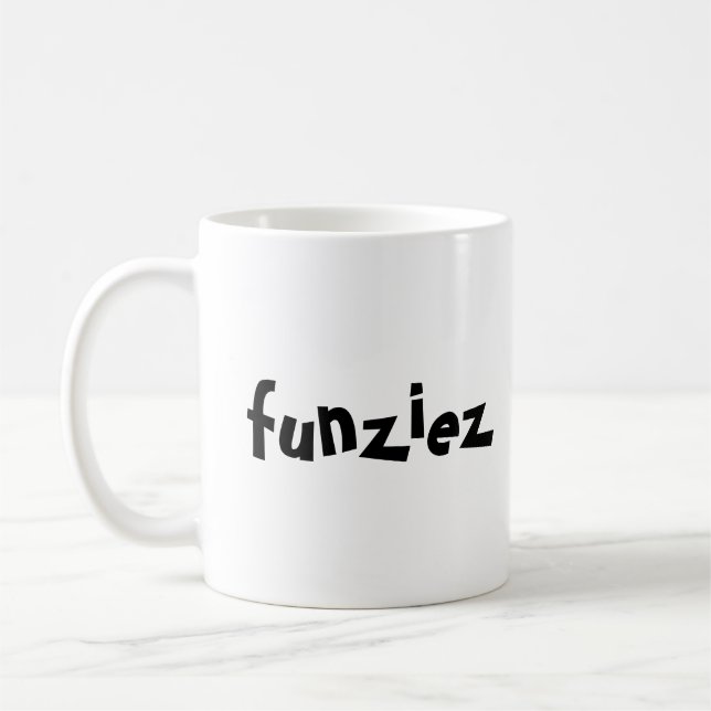 Caneca De Café Frase "Funziez" (Esquerda)