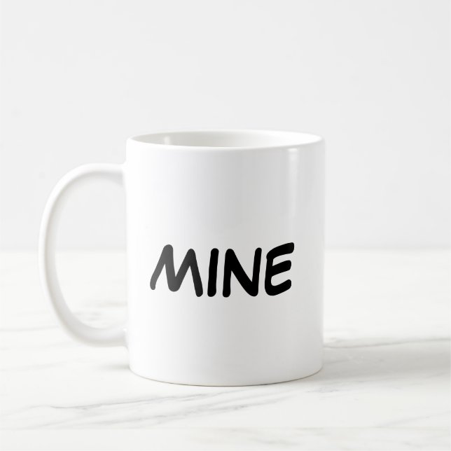 Caneca De Café Frase "Mina" (Esquerda)