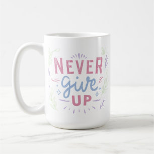 Caneca De Café Frase Positiva Inspiracional Mínima Colorida