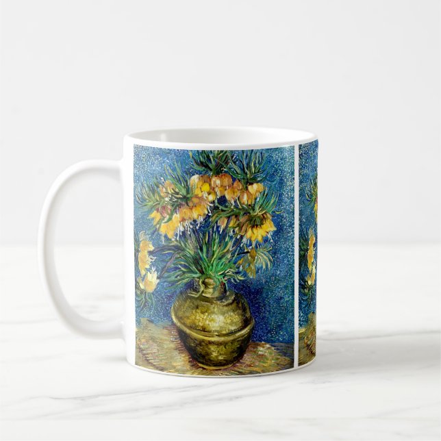 Caneca De Café Fraturas Imperiais num Vaso de Cobre - Van Gogh (Esquerda)