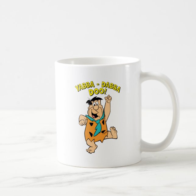 Caneca De Café Fred Flintstone Yabba-Dabba Doo! (Direita)