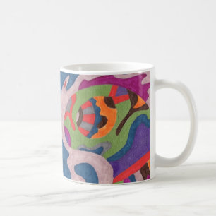 Caneca De Café Fred, o verme cósmico, Abstrato Art Mug