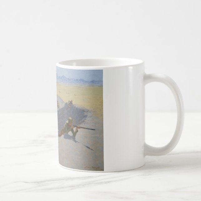 Caneca De Café Frederic Remington - Luta pela Waterhole (Direita)