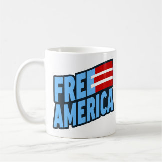 Caneca De Café Free America Mug