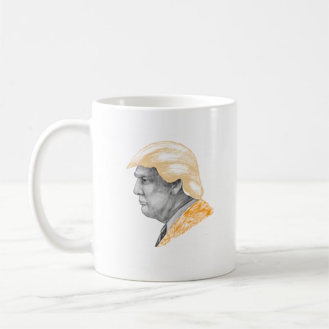 Caneca De Café Free Donald Trump Mugshot Funny Anti Presidente (Esquerda)