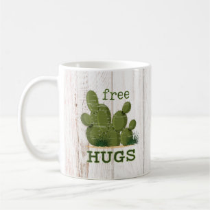 Caneca De Café Free Hugs Cactus