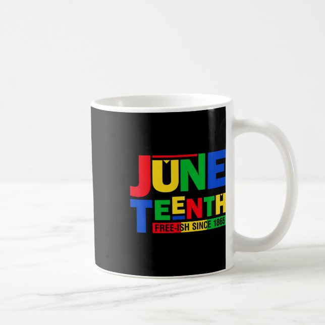 Caneca De Café Free-ish 1865 Black History Afro American (Direita)
