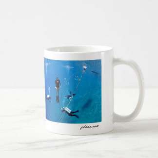 Caneca De Café Freediver com mergulhadores de Tek