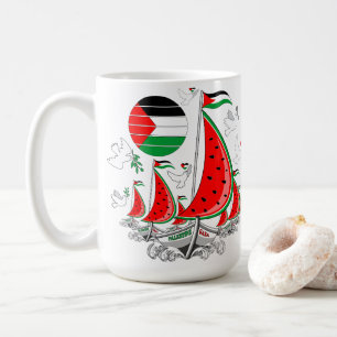 Caneca De Café Freedom Global Sumud Flotilla Boats para Gaza