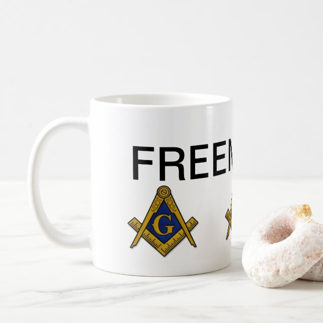 Caneca De Café Freemason (Com Donut)