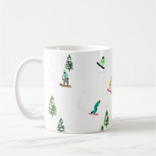 Caneca De Café Freeride Snowboard Snowboarder Snowboard
