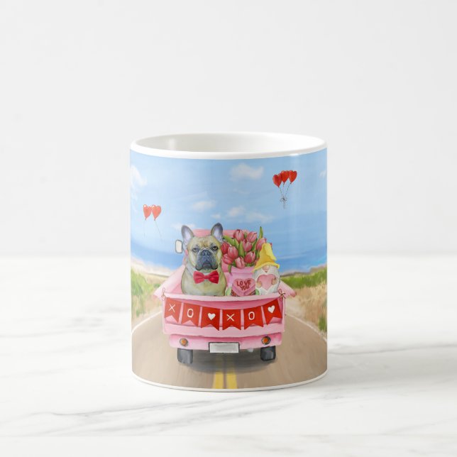 Caneca De Café French Bulldog Valentine's Day Truck (Centro)