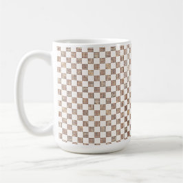 Caneca De Café French Imperial-Inspired Checkerboard Mug