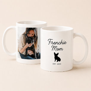 Caneca De Café Frenchie Mãe   Foto Personalizada do Bulldog Franc